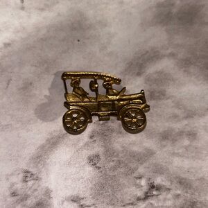 Vintage Gold Car Brooch